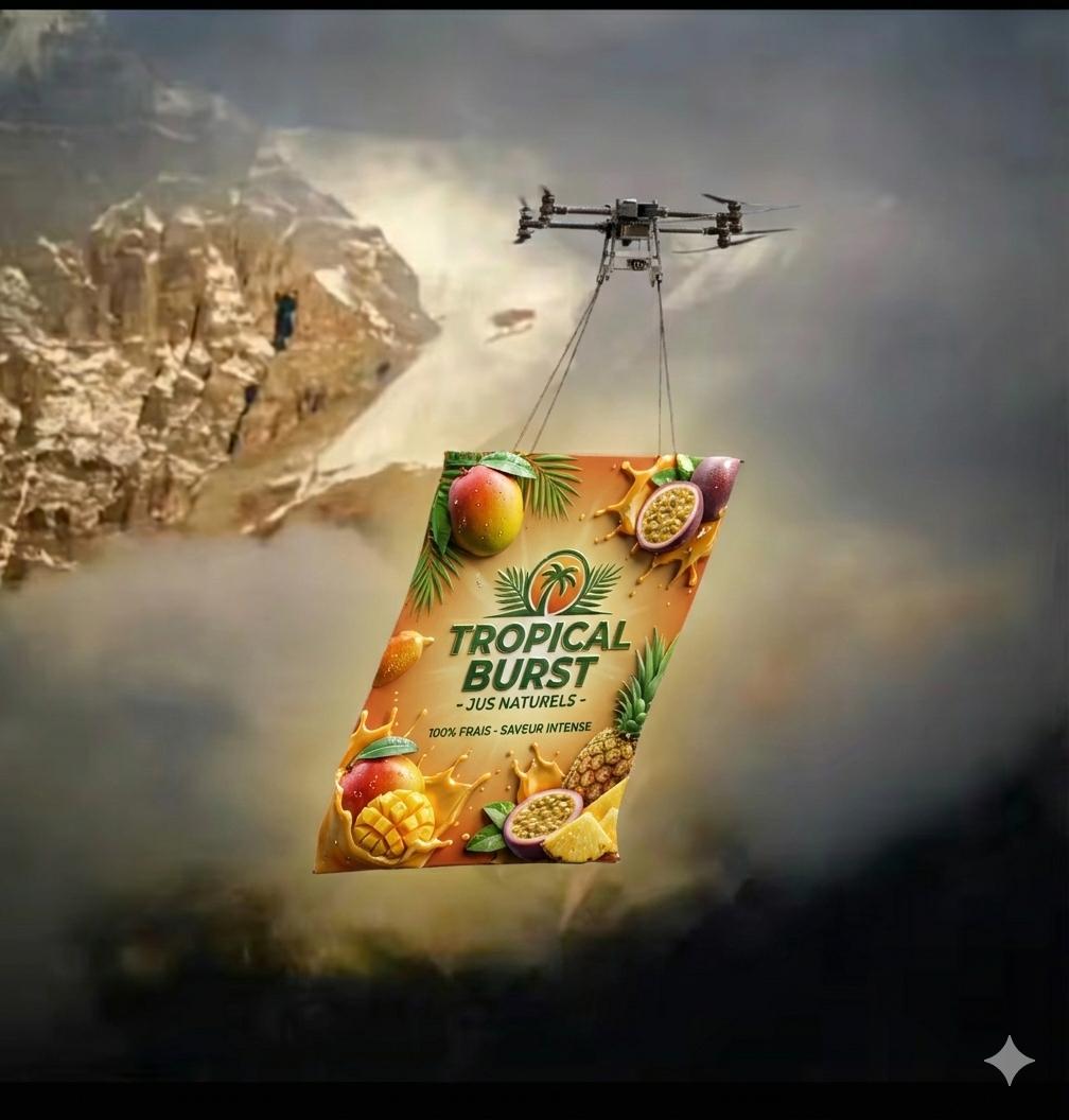 Publicité aérienne par drone